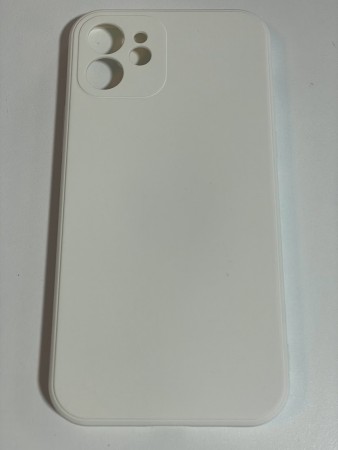 iPhone 12 Silikondeksel (Hvit)