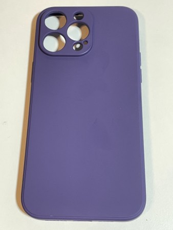 iPhone 14pro max silikondeksel (mørk lilla)