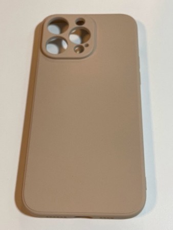 iPhone 13pro max Silikondeksel (Lys Brun)