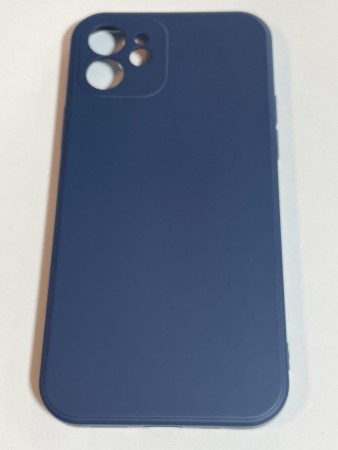 iPhone 12 Silikondeksel (Mørk Blå)