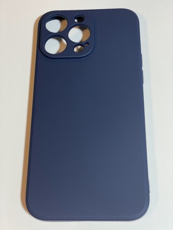 iPhone 14pro max silikondeksel (mørk blå)