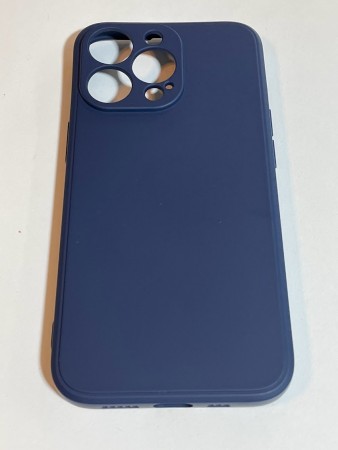 iPhone 14pro silikondeksel (mørk blå)