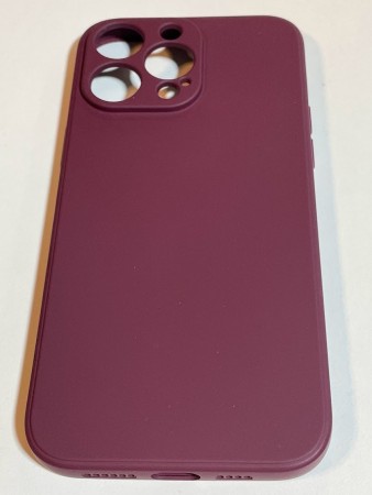 iPhone 14pro max silikondeksel (mørk rød)
