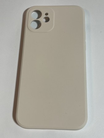 iPhone 12 Silikondeksel (Krem)